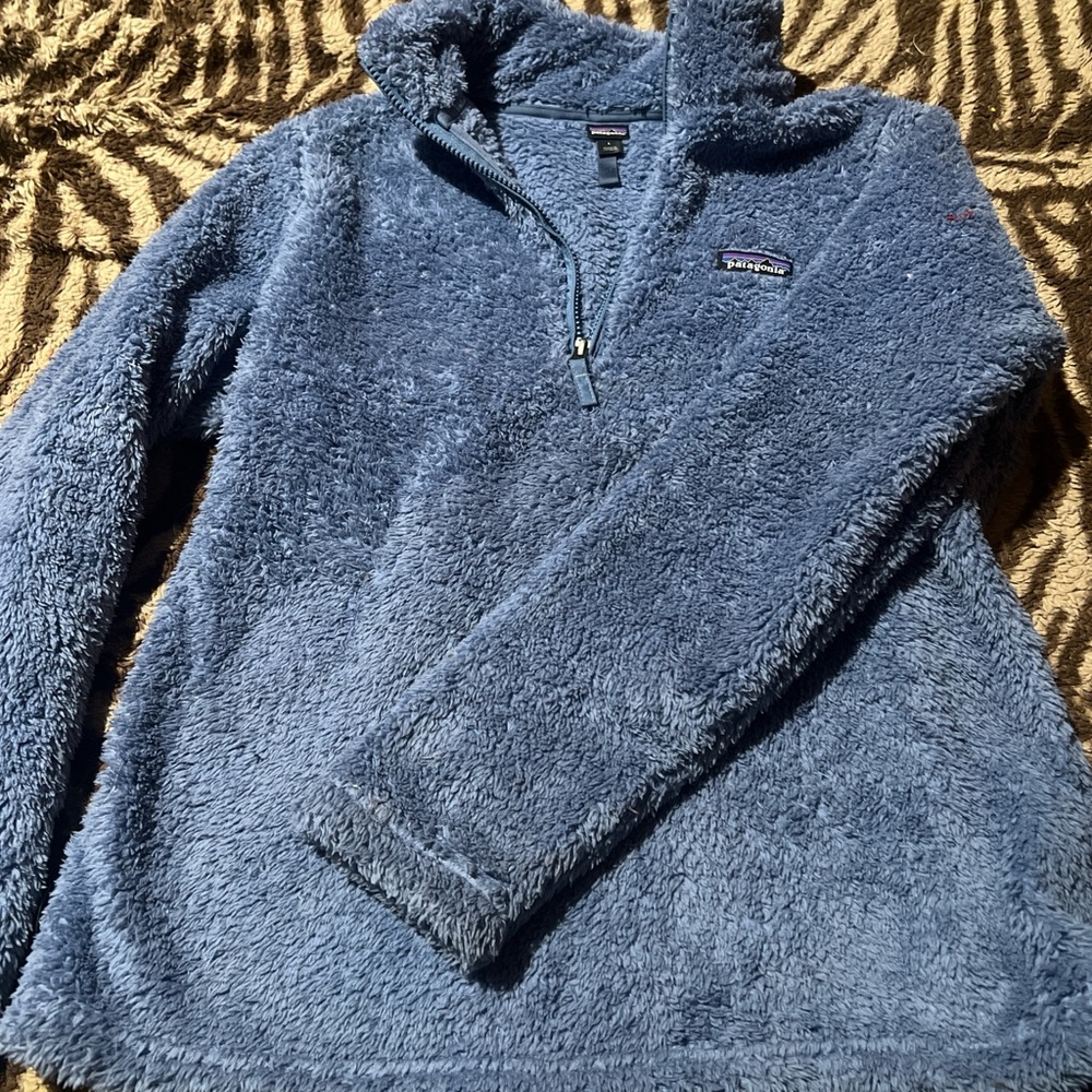 Patagonia Fuzzy Blue Sweater
